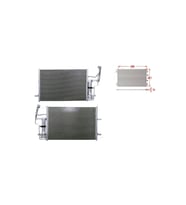 Klima Radyatörü 600x381x16 Mm – BP4K-61-480B-Wisco - Mazda3 5 1.3 1.6 2.0 03-08 Arası Uyumlu