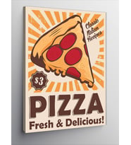 Kanvas Tablo Pizza Temalı