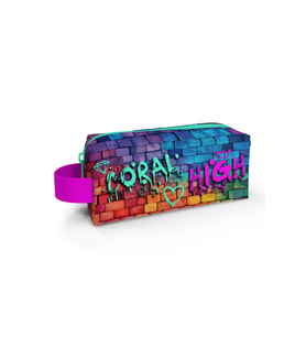 Coral High Kids Pembe Lacivert Grafiti Yazılı Kalem Çantası 22069