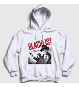 Presmono Unisex Beyaz Wanted The Blacklist Kapüşonlu Sweatshirt 184240tt