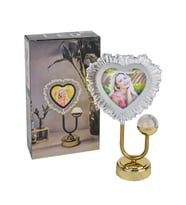 Exclusive Fotoğraflı Kalpli Masa Lambası - 20x35cm