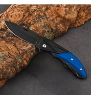Katlanır Cep Çakısı - Kemer Klipsli - SDR-079 - Mavi
