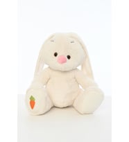 Pufu Toys Uzun Kulaklı Peluş Tavşan 40 CM (Beyaz)