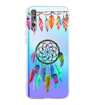 PrintiFy Huawei P Smart S ile Uyumlu Nazar Boncuğu 6 Baskılı Kamera Korumalı Şeffaf Silikon Kılıf