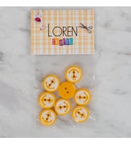 Crafts 8 Li Sarı Çapa Düğme - 607