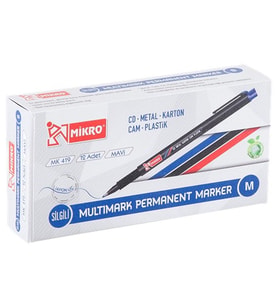 Mikro Asetat Kalemi Permanent M Seri Mavi MK 419