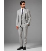 RGZ 9089 YELEKLİ TAKIM ELBİSE/AÇIK GRİ/54 BEDEN - 6 DROP