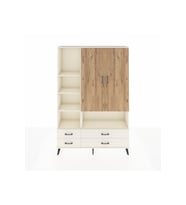 Arges Dolap 8 Raflı 4 Çekmeceli 2 Kapaklı 132x30x195 Aytaşı-Çam/Aytaşı