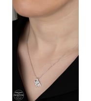 SWAROVSKİ CRYSTAL BALIK  925 AYAR GÜMÜŞ KOLYE