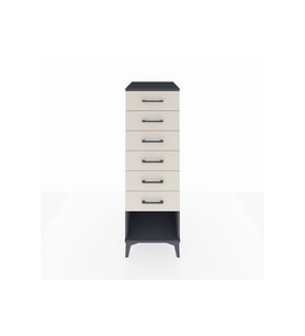 Kronos Dolap 6 Çekmeceli 44x59x134 Antrasit-Aytaşı