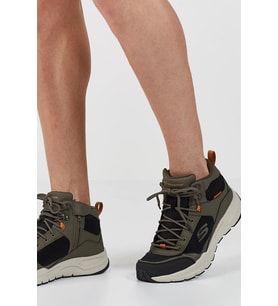 Skechers Escape Plan 2.0-Woodrock Water Repellent Mens Outdoor Shoes Hafızalı Taban Hakiki Deri Su İtici Erkek Outdoor Bot Haki