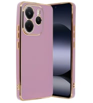 Redmi Note 14 4G Kılıf Volet Silikon - Mor