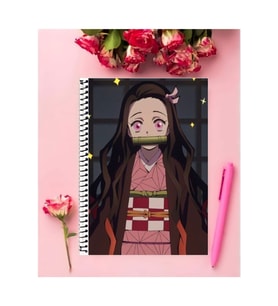 Nezuko Kamado Anime Defter 1 Adet Özel Tasarım A4 Boyutu 21*29 Cm Telli Çizgili Defter