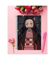 Nezuko Kamado Anime Defter 1 Adet Özel Tasarım A4 Boyutu 21*29 Cm Telli Çizgili Defter