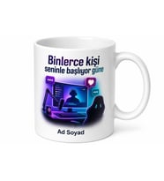 Yayıncı Canlı Yayın Kupa Bardak Streamer Gamer Hediye Twitch Abonelik Kupa