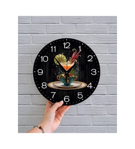 bilge Tasarım retro Duvar Saati 35 x 35 CM (Karışık)