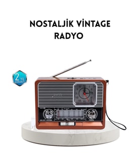 Dekoratif Radyo – Klasik Görünüm, Fonksiyon Uzun Ömürlü Kullanım
