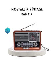 Dekoratif Radyo – Klasik Görünüm, Fonksiyon Uzun Ömürlü Kullanım