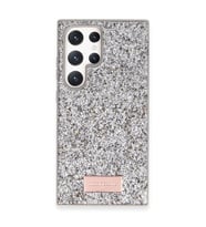 Onegif  Galaxy S23 Ultra Bright Simli Kapak - Gümüş