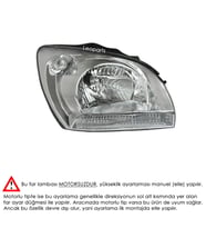 LEOPARTS Kia Sportage Far Lambası Sağ (Manuel) 2005-2008 92102-1F010