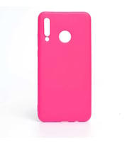 Huawei P30 Lite Kılıf İçi Kadife Özel Tasarım Esnek Yumuşak Pürüzsüz (Koyu Pembe)