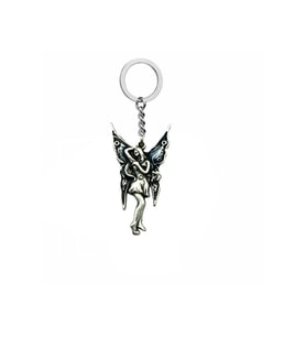 Peri Figürlü Unisex Metal Anahtarlık – Hayal Gücü ve Doğa Temalı Fantastik Aksesuar