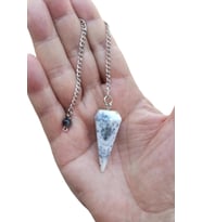 Merlinit, Dendritli Opal Doğal Taş Pandül - Sarkaç 305-3