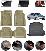 Opel Astra H 2004-2010 Sedan Uyumlu Paspas Araca Özel Bagaj Havuzu MBS Bej
