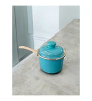 Sütlük & Sosluk & Yumurta Haşlama Tenceresi Mini Turkuaz ( 0,9 lt )