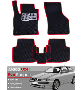 SEAT CORDOBA (2002-2009) Uyumlu EVA Paspas Tam Set–Oto Paspas,Araca Özel,Kolay Montaj