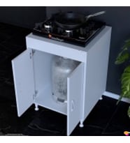 Modilayn Aymen 60 cm Tüp Bölmeli Set Üstü Ocak Altı Dolabı - Mutfak Tüp Gizleme Modülü