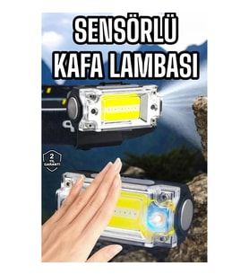Mey İthalat® Şarjlı Kafa Feneri Suya Dayanıklı Ayarlanabilir Kamp Feneri