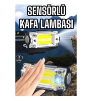 Mey İthalat® Şarjlı Kafa Feneri Suya Dayanıklı Ayarlanabilir Kamp Feneri