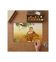 Banyo Yapan Sevimli Çocuk Tasarımı 240 parça Ahşap Puzzle Ahşap Kutuda MP05924