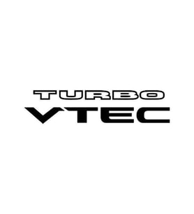 Turbo Vtec Vinyl Decal Sticker Araba etiket