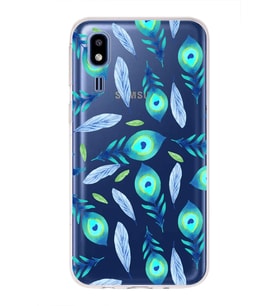 PrintiFy Samsung Galaxy A2 Core ile Uyumlu 1mm Slim Fit Nazar Boncuğu 3 Baskılı Şeffaf  Kılıf