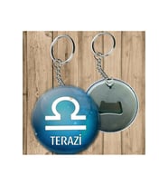 Terazi Burcu Anahtarlık - Açacaklı Anahtarlık