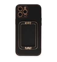Apple İphone 12 Pro Max Kılıf Coco Elit Kapak - Siyah
