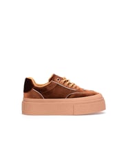 Guja 25K330 Kadın Hakiki Deri Klasik Sneaker Kahverengi
