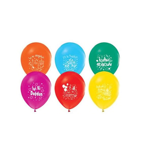 Iyiki Doğdun Yazılı Balon 10 Lu