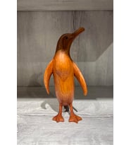 Ahşap Penguen Biblo 20 cm (Beyaz)