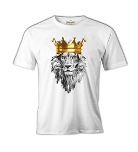 Aslan - The King Beyaz Erkek Tshirt