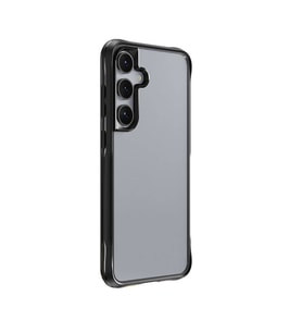 Galaxy S24 Plus Kılıf Şeffaf Sert PC Arka Yüzey Tasarımlı Edo Kılıf (Siyah)