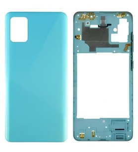Samsung Galaxy A51 - SM-A515F FULL Kasa Arka Kapak Takım MAVİ