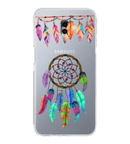 PrintiFy Samsung Galaxy J6+ Plus ile Uyumlu Nazar Boncuğu 6  Kamera Korumalı Şeffaf Silikon Kılıf
