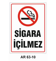 İŞ GÜVENLİĞİ UYARI LEVHASI 1 ADET PVC 21 X 29CM