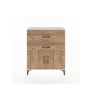 Arges Şifonyer Tek Raflı 2 Çekmeceli 2 Kapaklı 88x30x106 Aytaşı-Çam