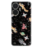 Realme C55 Kılıf Silikon Desen Özel Seri Planet Animals 1771