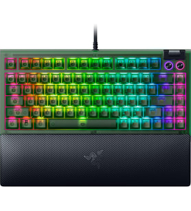 Razer Blackwidow V4 75% Phantom Green Edition - Çalışırken Değiştirilebilir Mekanik Oyun Klavyesi (T (Çok Renkli)