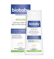 Biobaby Atocare Çok Kuru Ciltler Için Saç Ve Vücut Şampuanı 300ml